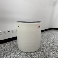 Uline 55-Gallon Plastic Drum with Lid image 0